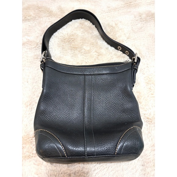 Coach Handbags - Vintage Y2K Archival Coach Bleecker Black Pebbled Leather Hobo Bag F12319 Purse